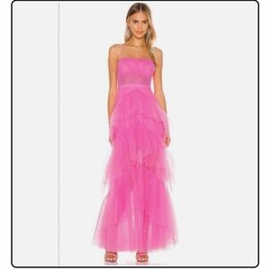 BCBG Maxazria Corset Tulle Gown